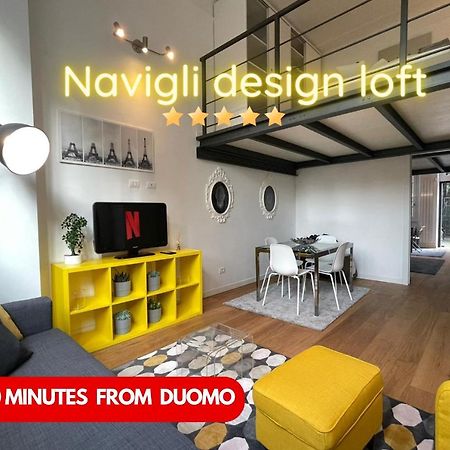 Navigli Design Loft - 7 Stops From Duomo, Ac, Netflix Apartment Милано Екстериор снимка