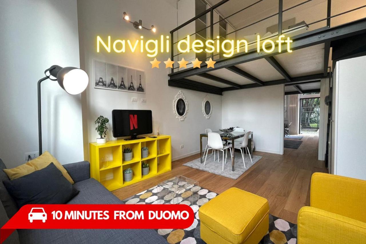 Navigli Design Loft - 7 Stops From Duomo, Ac, Netflix Apartment Милано Екстериор снимка
