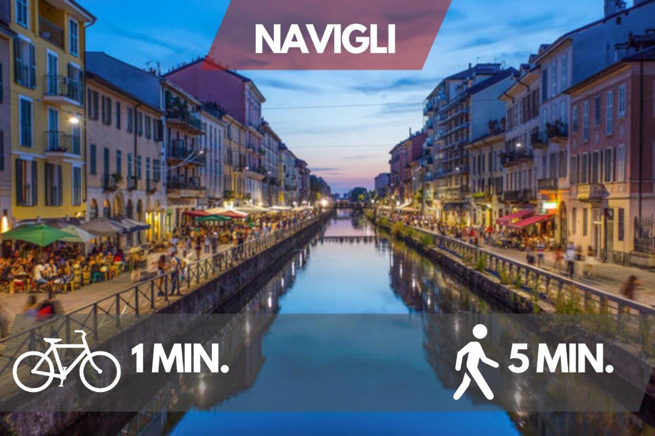 Navigli Design Loft - 7 Stops From Duomo, Ac, Netflix Apartment Милано Екстериор снимка